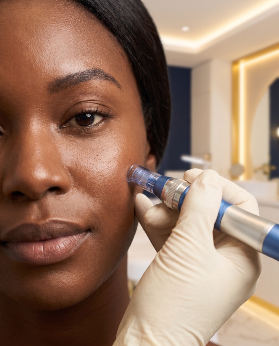 Microneedling collagen-induction skin treatment for Cambria Heights, Queens patients